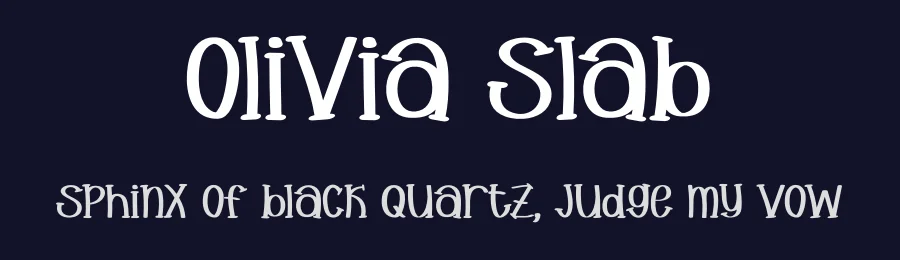 Olivia Slab by Qaratype2 — Decorative Font — thumbnail 2