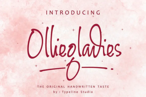 Olliegladies Font by typelinestudio — Script Handwritten Font