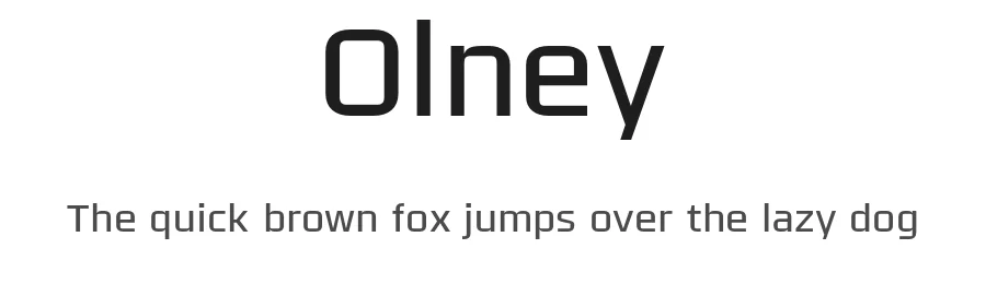 Olney by Philatype — Display Font