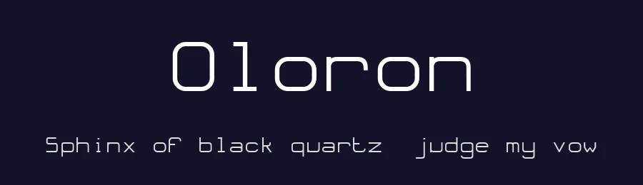 Oloron by Michel Bujardet — Sans Serif Font — thumbnail 2