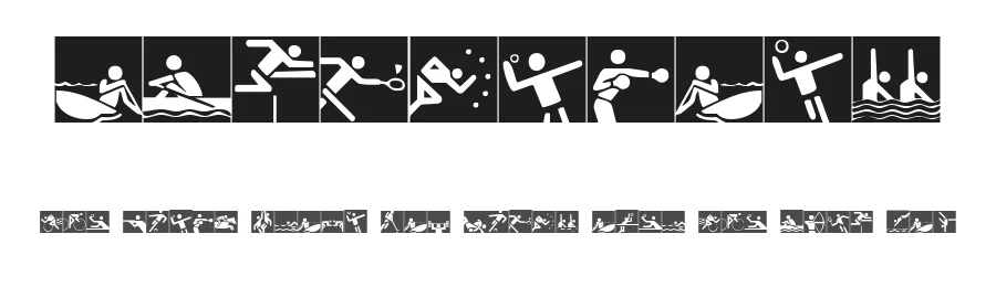 Olympicons by Iconian Fonts — Dingbats Font