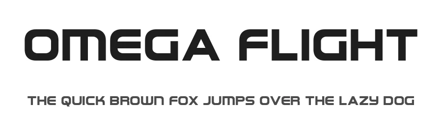 Omega Flight by Iconian Fonts β Display Font