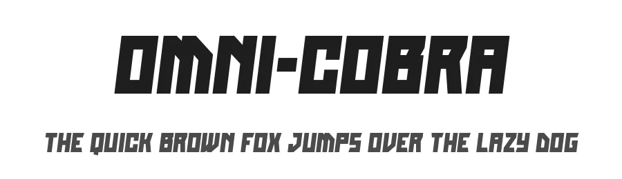 Omni-cobra by Iconian Fonts — Display Font