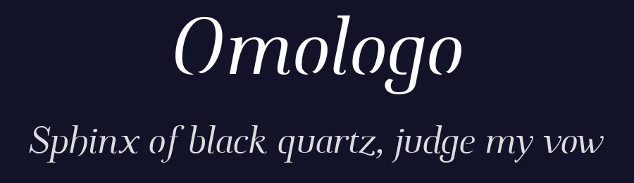 Omologo by Bellini Studio — Serif Font — thumbnail 2