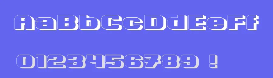 Omsk 3D by Vladimir Nikolic — Decorative Font — thumbnail 3
