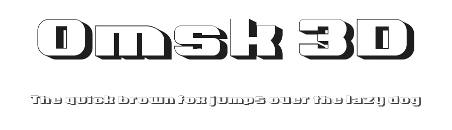 Omsk 3D by Vladimir Nikolic — Decorative Font
