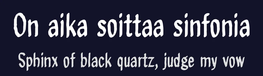 On aika soittaa sinfonia by Juha Korhonen — Script Handwritten Font — thumbnail 2