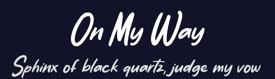 On My Way by Typefactoryco — Script Handwritten Font — thumbnail 2