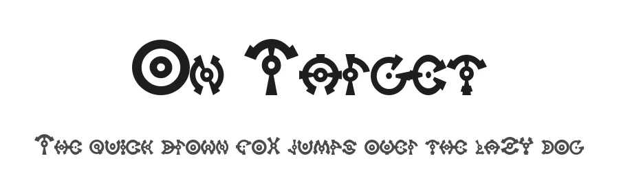 On Target by Mahdi Salah — Decorative Font