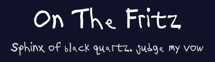 On The Fritz by Michael Orlando — Script Handwritten Font — thumbnail 2