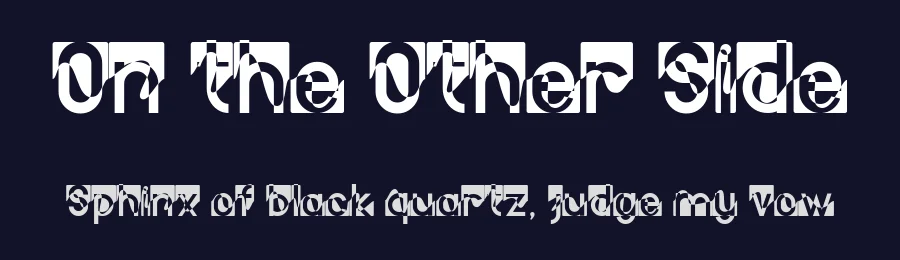On the Other Side by Indra Gunawan — Decorative Font — thumbnail 2
