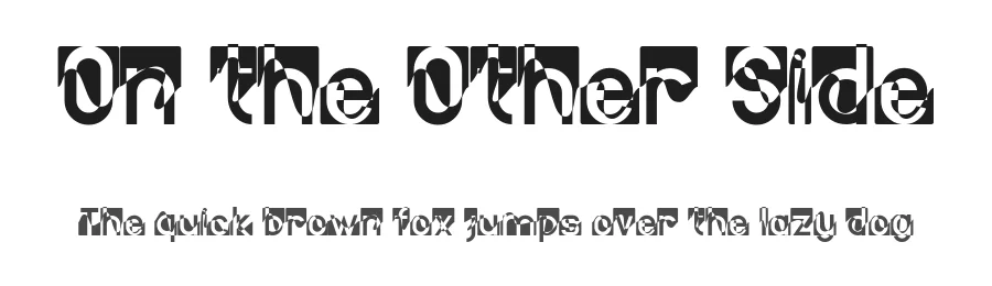 On the Other Side by Indra Gunawan — Decorative Font