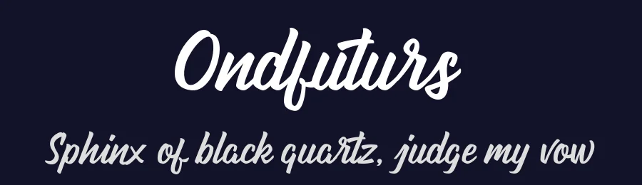 Ondfuturs by Maculinc — Script Handwritten Font — thumbnail 2