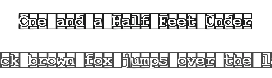 One and a Half Feet Under by Benjamin Wendl — Decorative Font