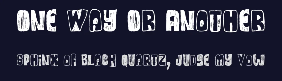 One Way Or Another by imagex — Decorative Font — thumbnail 2