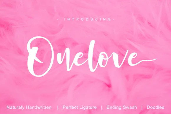 Onelove Font by Abodaniel β Script Handwritten Font