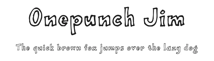 Onepunch Jim by JOEBOB graphics — Decorative Font