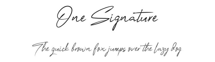 One Signature