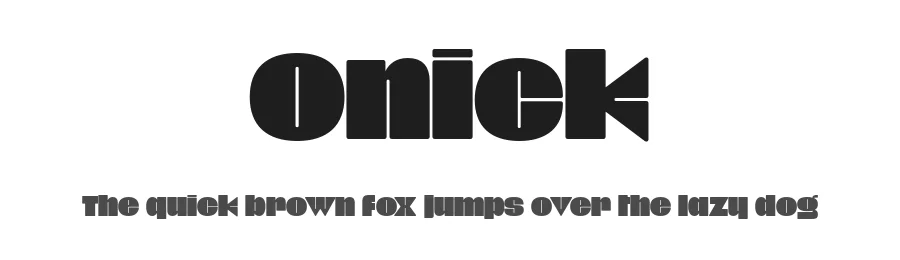 Onick by Dharma Type — Decorative Font