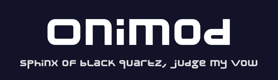 Onimod by Marcin Gajos — Display Font — thumbnail 2