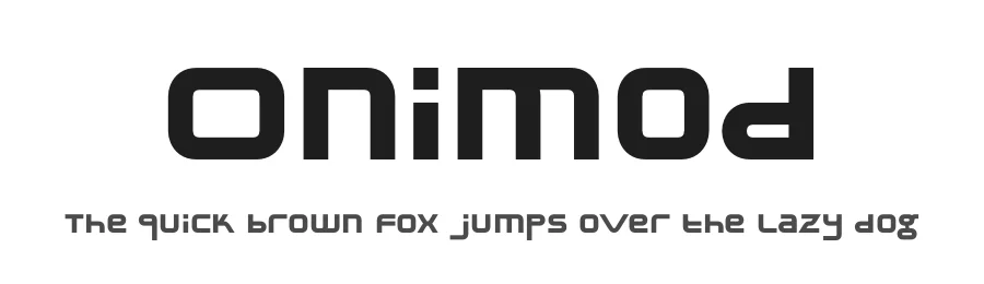 Onimod by Marcin Gajos β Display Font