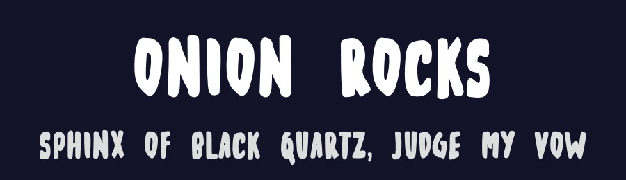 Onion Rocks by Joe Letter — Decorative Font — thumbnail 2