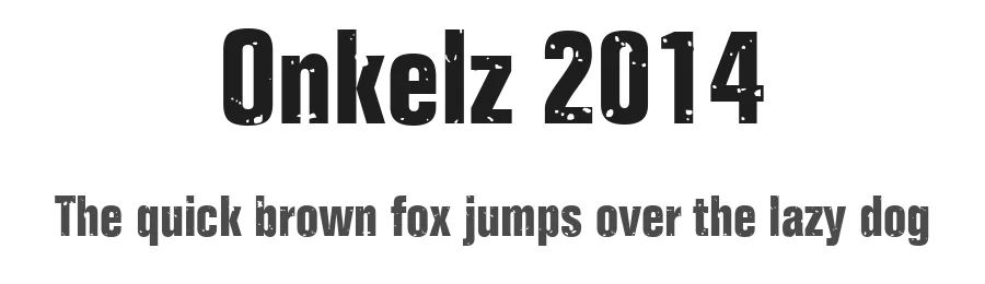 Onkelz 2014 by Bo-stuff β Decorative Font