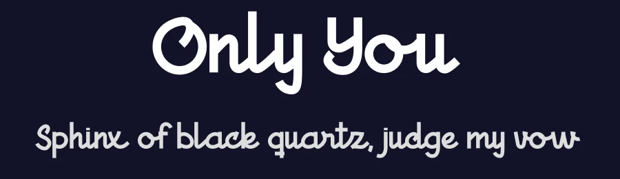 Only You by Don Marciano — Script Handwritten Font — thumbnail 2