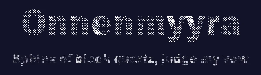 Onnenmyyra by Juha Korhonen — Decorative Font — thumbnail 2