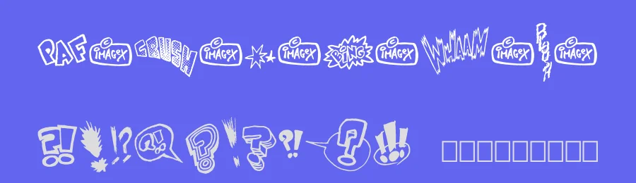 Onomatopaf by imagex — Dingbats Font — thumbnail 3
