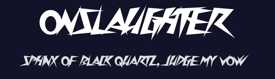 Onslaughter by Chequered Ink — Decorative Font — thumbnail 2