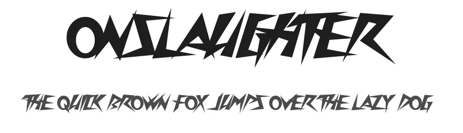 Onslaughter by Chequered Ink — Decorative Font