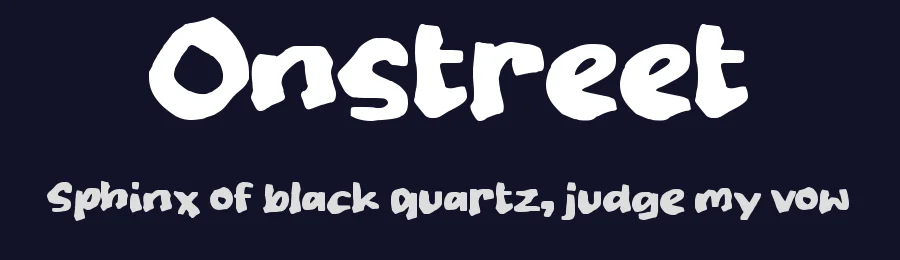 Onstreet by wepfont.com — Script Handwritten Font — thumbnail 2