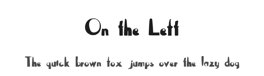 On the Left