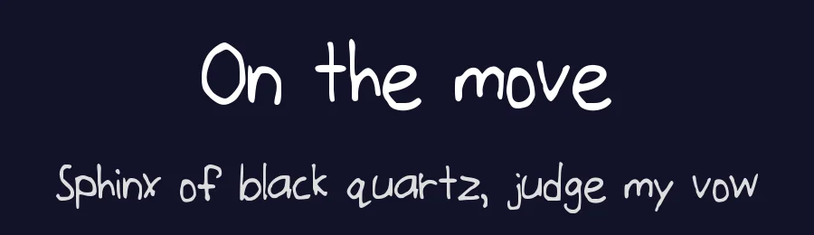 On the move by Tim Lapp — Decorative Font — thumbnail 2