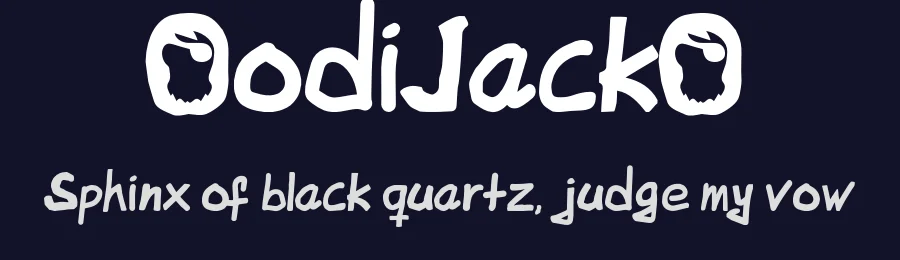 OodiJackO by Tero Viitamäki — Decorative Font — thumbnail 2