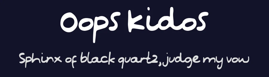 Oops Kidos by Azetype Studio — Script Handwritten Font — thumbnail 2
