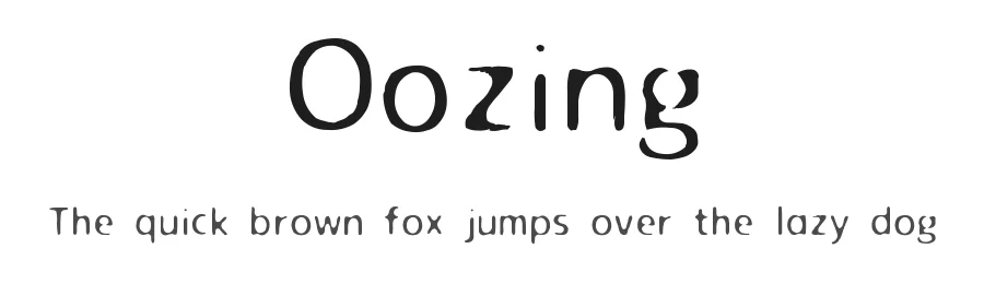 Oozing