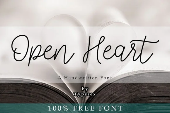 Open Heart Font by Typerex — Wedding Font