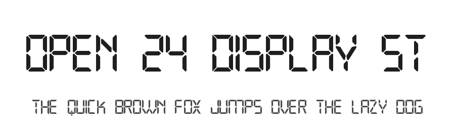 Open 24 Display ST by Southype — Display Font