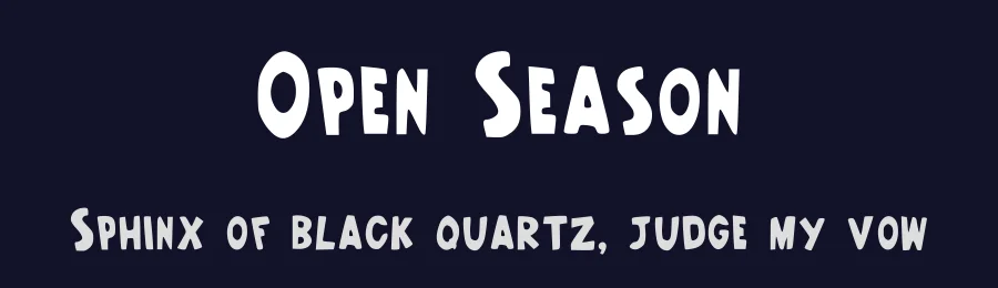 Open Season by João Pereira — Decorative Font — thumbnail 2