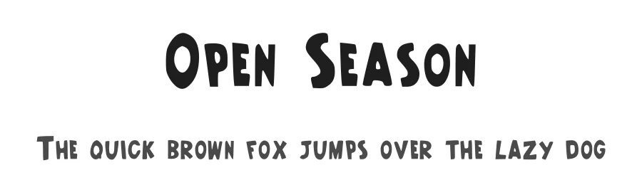 Open Season by JoΓ£o Pereira β Decorative Font