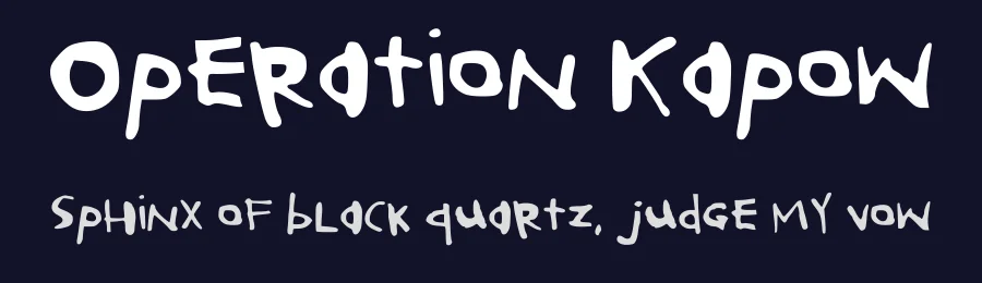 Operation Kapow by spiritworld — Script Handwritten Font — thumbnail 2
