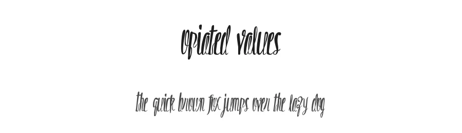 Opiated Values
