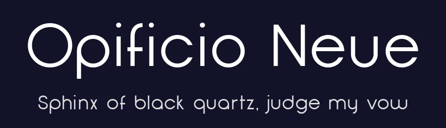 Opificio Neue by Andrea Cerboneschi — Sans Serif Font — thumbnail 2