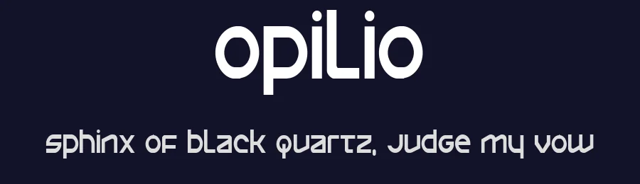 Opilio by Iconian Fonts — Sans Serif Font — thumbnail 2
