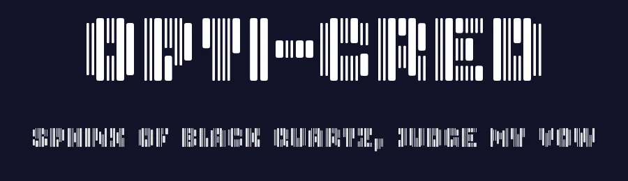 Opti-Cred by Disaster Fonts — Display Font — thumbnail 2