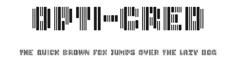 Opti-Cred by Disaster Fonts — Display Font