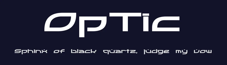 OpTic by Pixel Sagas — Display Font — thumbnail 2