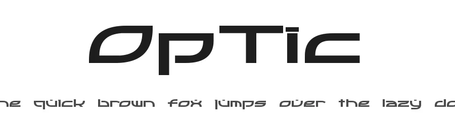OpTic by Pixel Sagas — Display Font